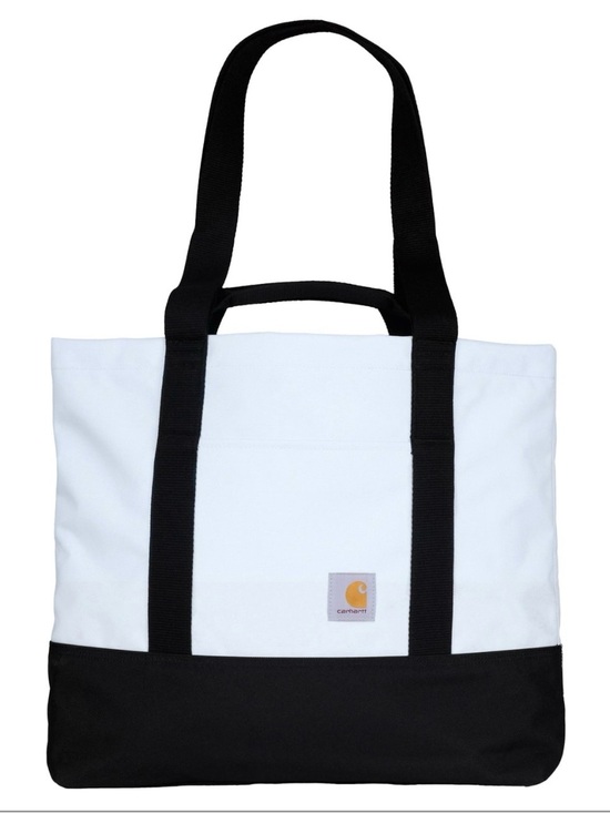 Carhartt Handbags - Carhartt White & Black Canvas Tote Bag 18L